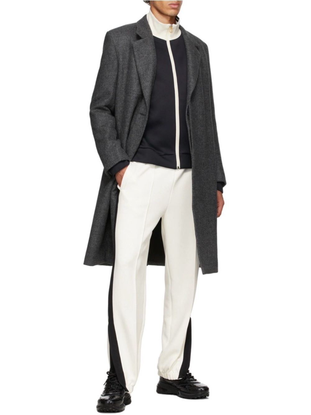 NWT $700 DUNHILL Jogger Trousers Size S Elastic Waist Side Stripe Made in Italy
